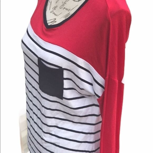 Zenana Outfitters Small Red Long Sleeve Blouse - Picture 7 of 9